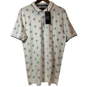 Nickel & Iron Men's Luxe Cotton Knit Polo Shirt Size Large